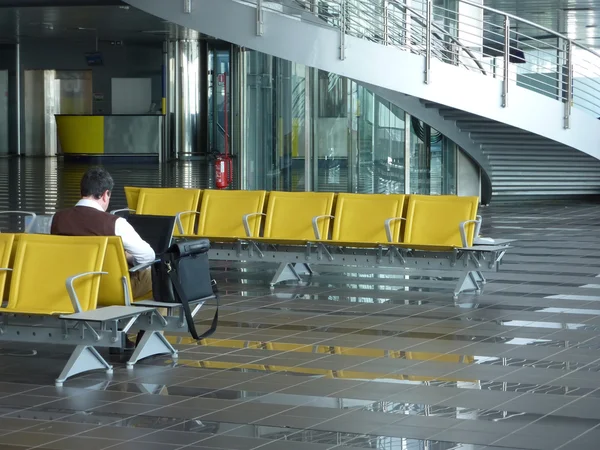 Ожидание аэропорта — стоковое фото