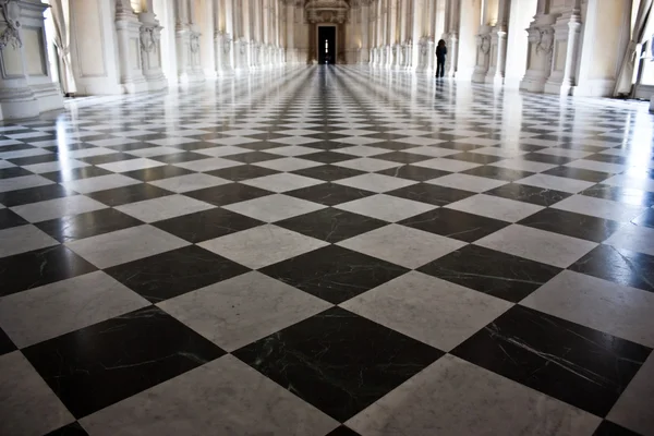 Galeria Diany Pałacu Królewskiego Venaria Reale Włochy — Zdjęcie stockowe