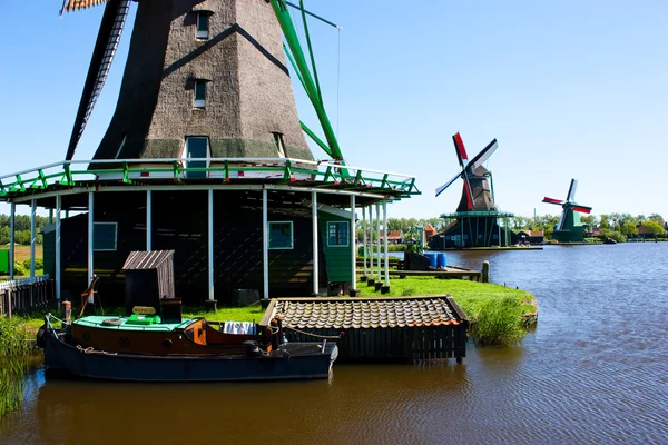 Mills i Holland – stockfoto