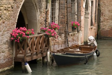 Balcony in Venice, Italy clipart
