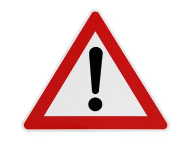 Attention Road Sign clipart