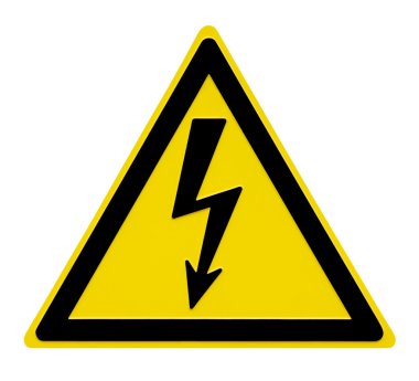 High Voltage Sign clipart