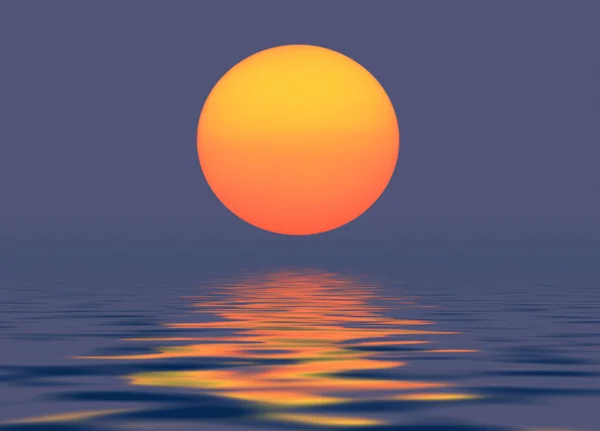 Вечернее солнце — стоковое фото