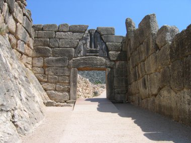 Lion Gate at Mycenae clipart