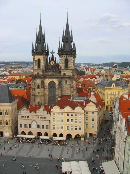 Tynsky kościoła w Pradze — Zdjęcie stockowe
