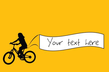 Bike banner clipart