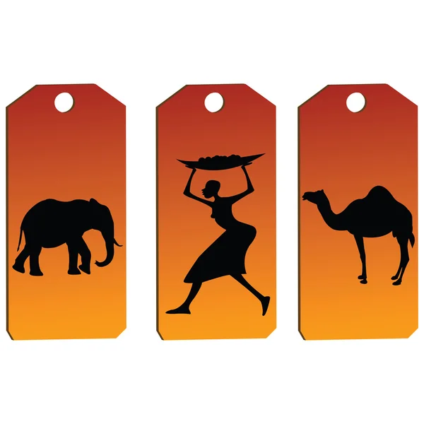 African tags — Stock Photo, Image