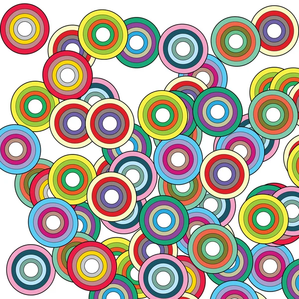 Achtergrond met gekleurde cirkels — Stockfoto