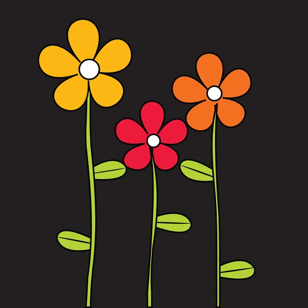 美しい様式化された花 — ストック写真