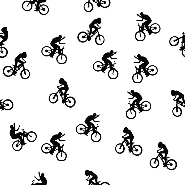 骑自行车的人模式 — 图库照片