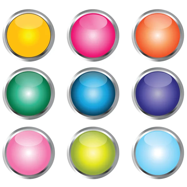 Coleção de botões coloridos — Fotografia de Stock