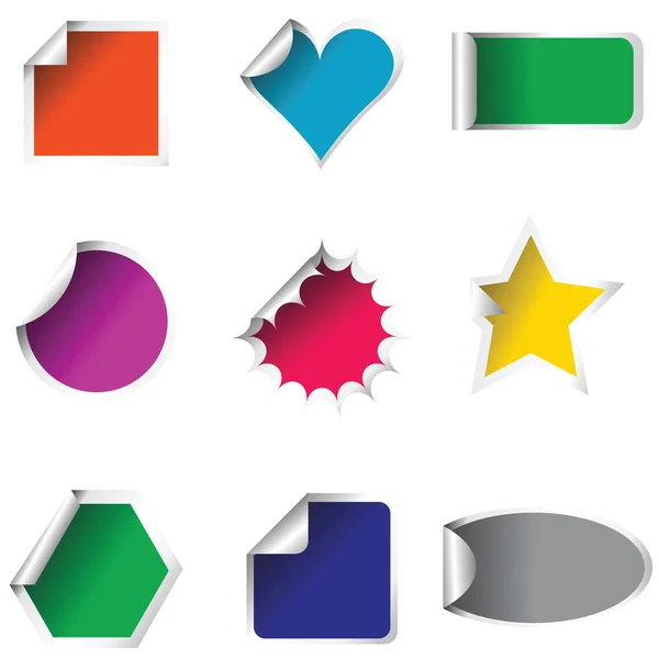 Colored stickers — Stock Photo, Image