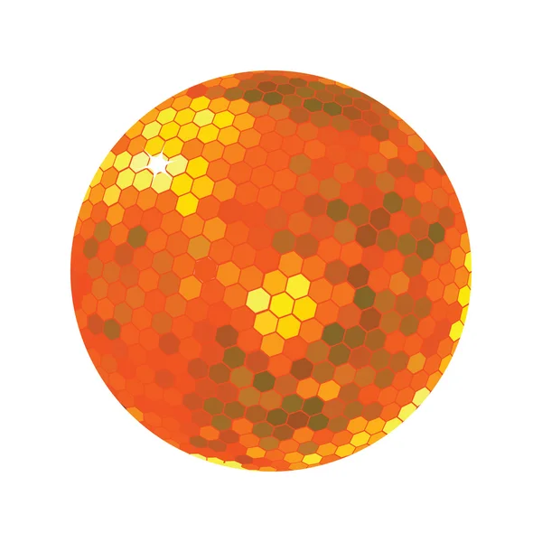 오렌지 톤 discoball — 스톡 사진