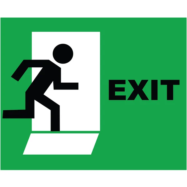 Exit tecken ikonen — Stockfoto