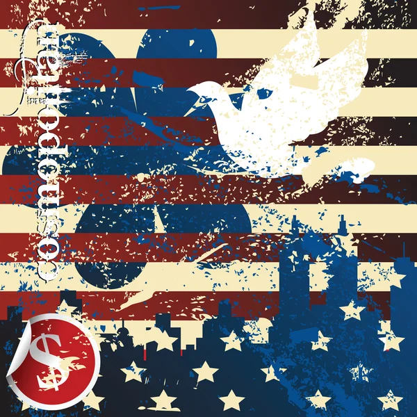 Grunge Amerikan kavramı — Stok fotoğraf