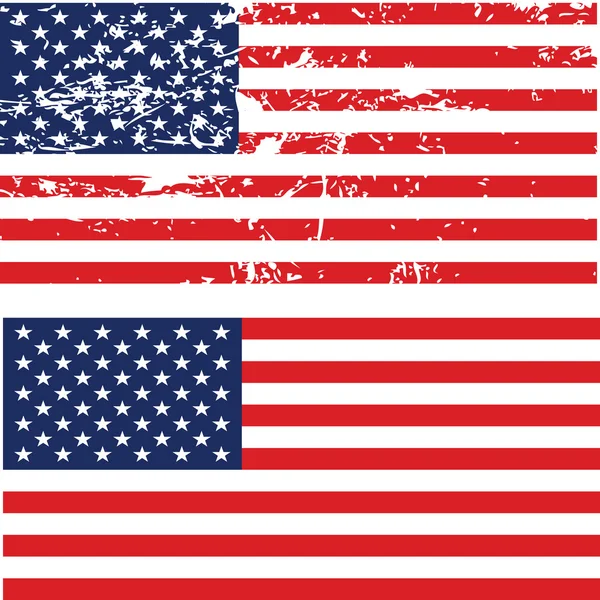 Grunge bandera americana —  Fotos de Stock