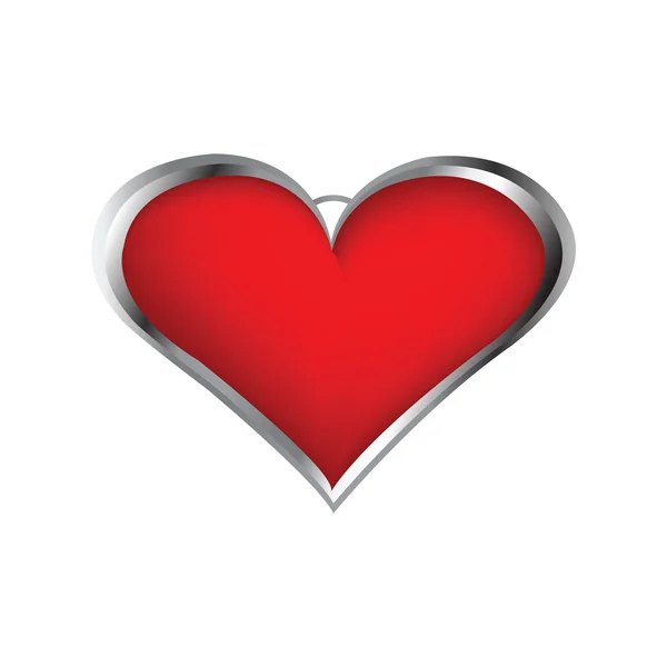 Καρδιά σχήμα μενταγιόν — Φωτογραφία Αρχείου