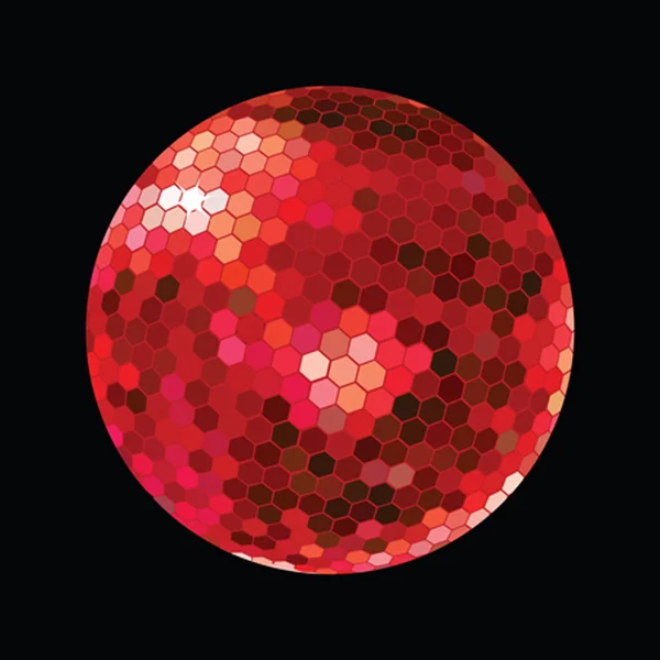 Κόκκινο discoball — Φωτογραφία Αρχείου