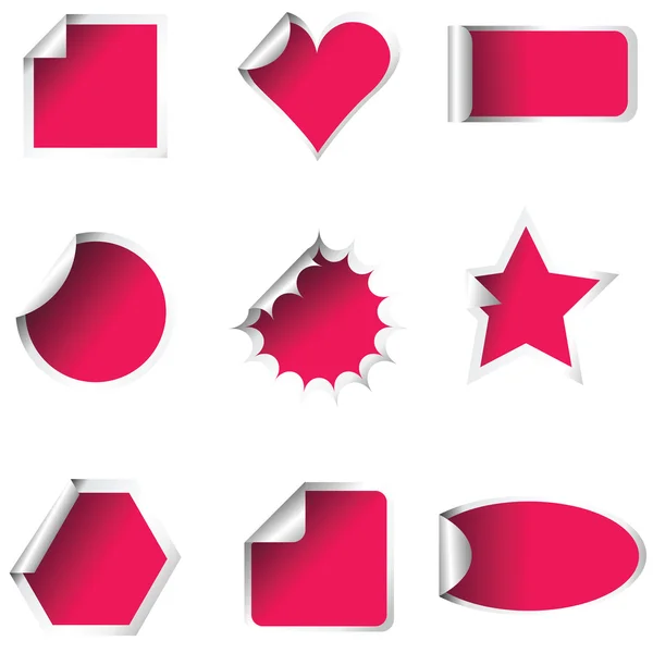 Roze stickers — Stockfoto