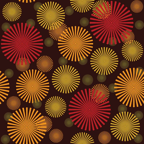 Retro-Hintergrund mit abstrakten Blumen — Stockfoto