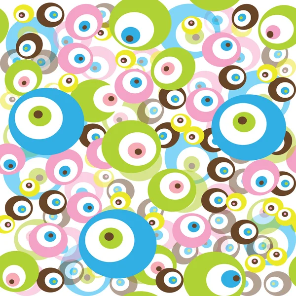 Retro patroon met gekleurde cirkels — Stockfoto