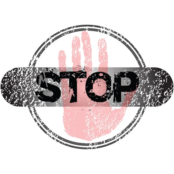 Stop grunge stempel — Stockfoto