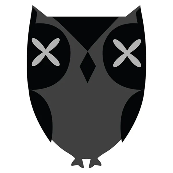 Stylized grey owl — Stock Photo, Image