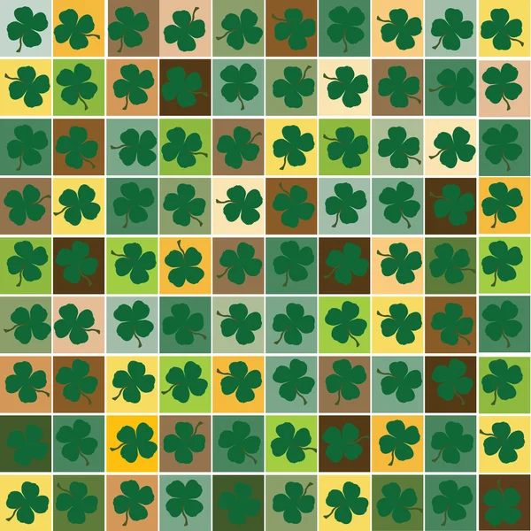 Seamless background with clovers — Stock Photo, Image