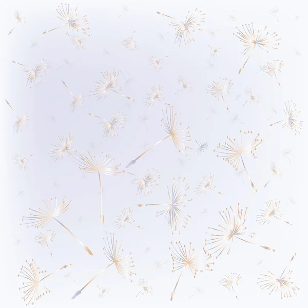 Seamless with dandelion seeds flying — Stock Photo, Image