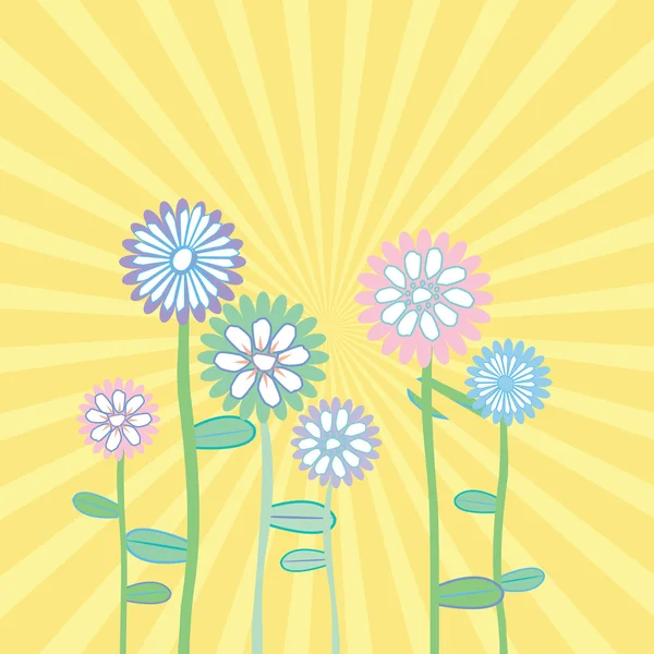 Cartão de saudação primavera em tons pastel — Fotografia de Stock