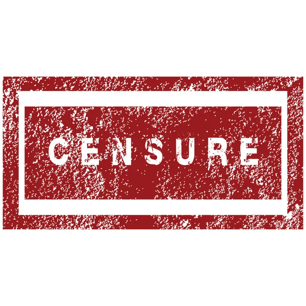Rubber stamp with the word censure — Stock Photo, Image