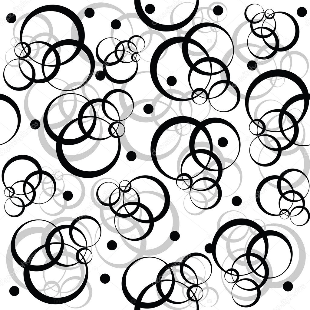 Pattern with black circles