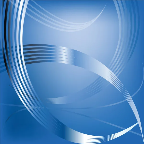 Fundo azul abstrato com curvas — Fotografia de Stock
