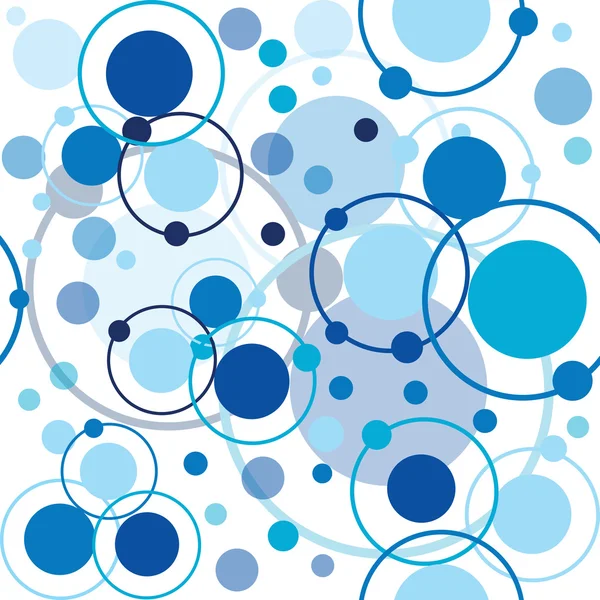 Círculos azuis e pontos padrão — Fotografia de Stock