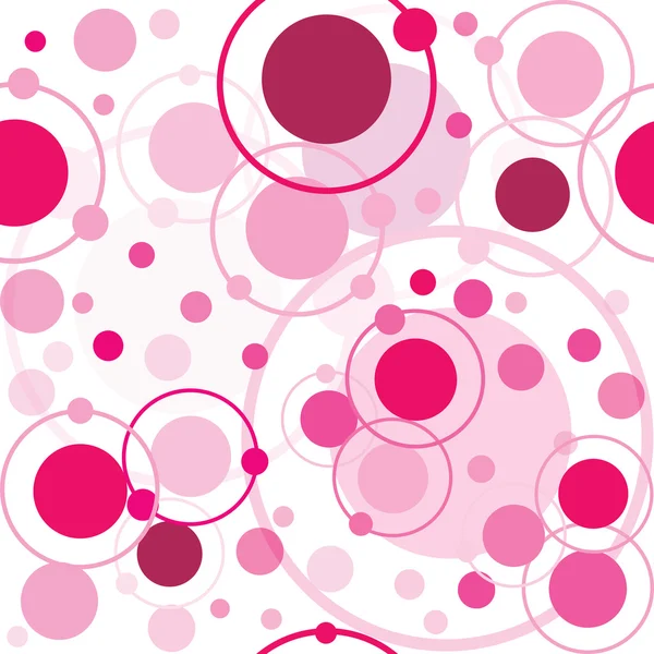 Círculos cor de rosa e pontos padrão — Fotografia de Stock