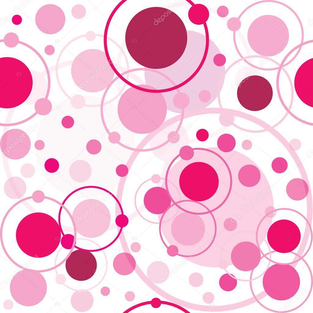Pink circles and dots pattern