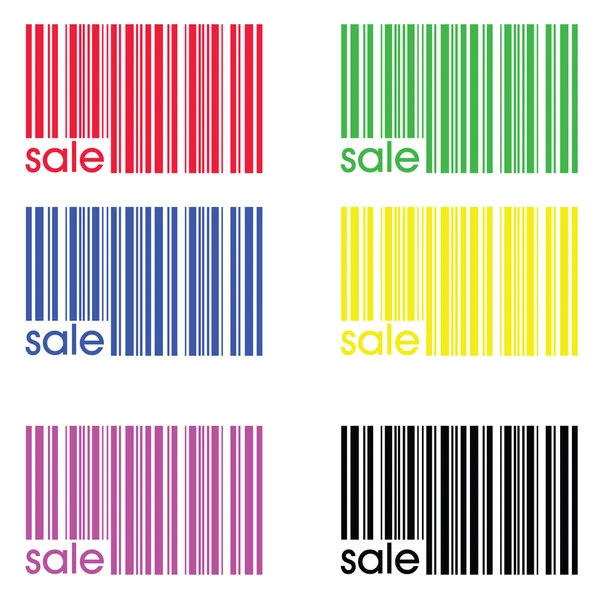 Raccolta di codici a barre colorati — Foto Stock