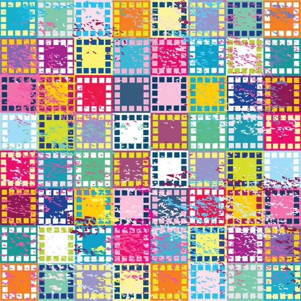 Fundo retro com quadrados coloridos — Fotografia de Stock