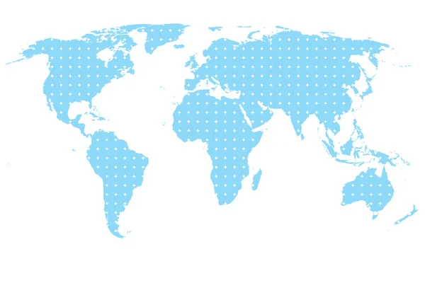 Modrá mapa — Stock fotografie