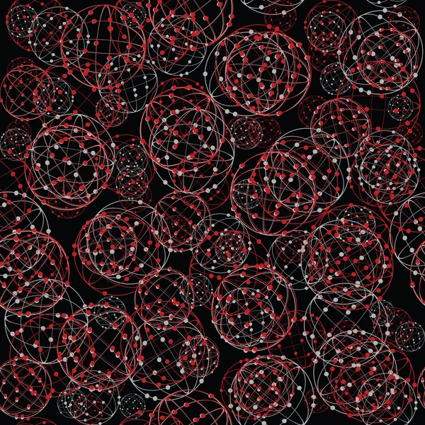Абстрактные шары на черном фоне — стоковое фото