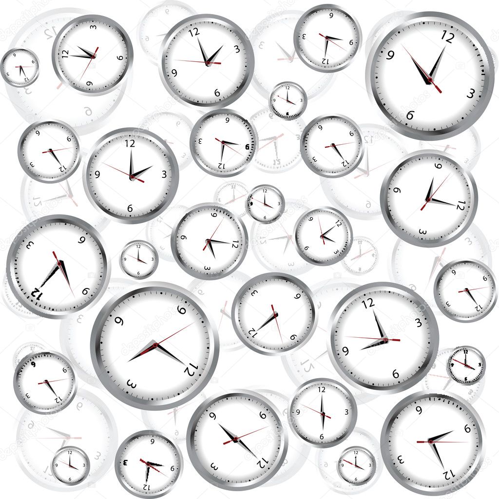 Background with clocks