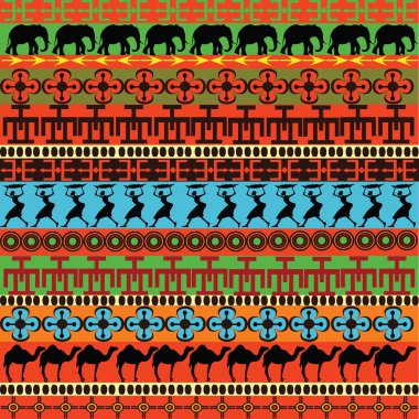 Traditional African pattern clipart