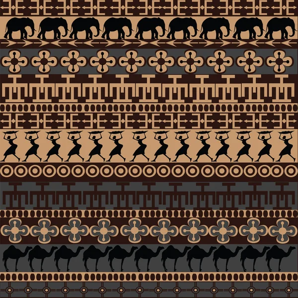 Textur mit afrikanischen Ornamenten — Stockfoto