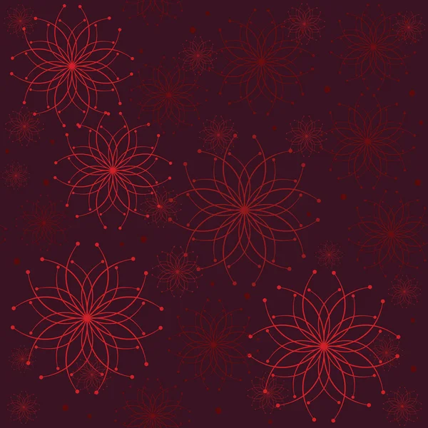 Фон з абстрактними квітами в червоних тонах — стокове фото