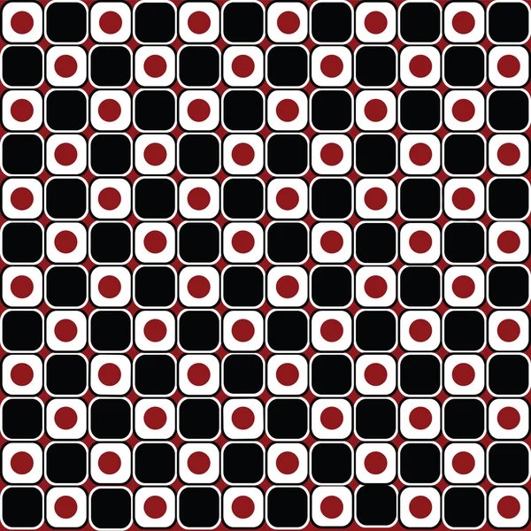 Abstrakt bakgrund i röda och svarta cirklar — Stockfoto