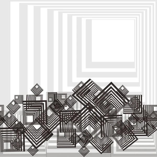 Retro-Muster mit grauen Quadraten — Stockfoto