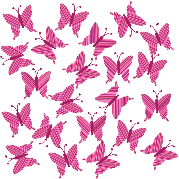Randiga fjärilar — Stockfoto
