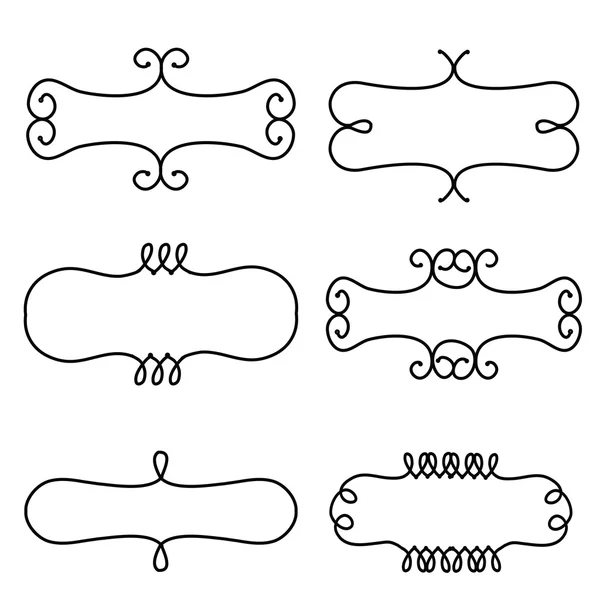 Set of doodle frames — Stock Photo, Image