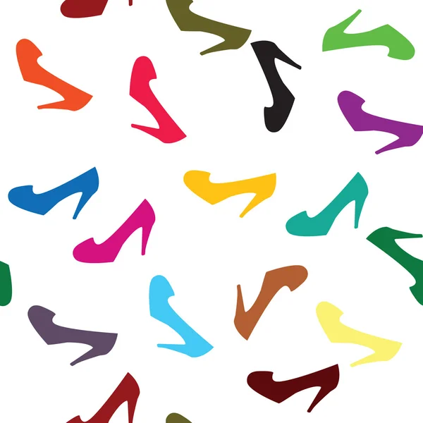 Background with colored shoes — Stock Photo, Image