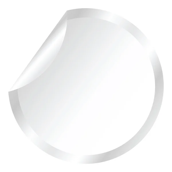 Pegatina blanca en blanco — Foto de Stock